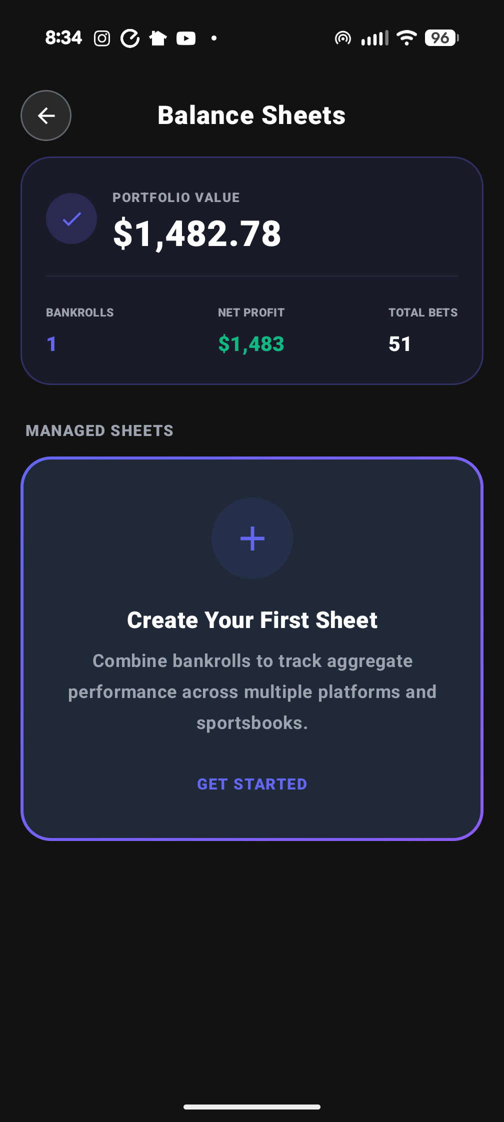 Fold Balance Sheets
